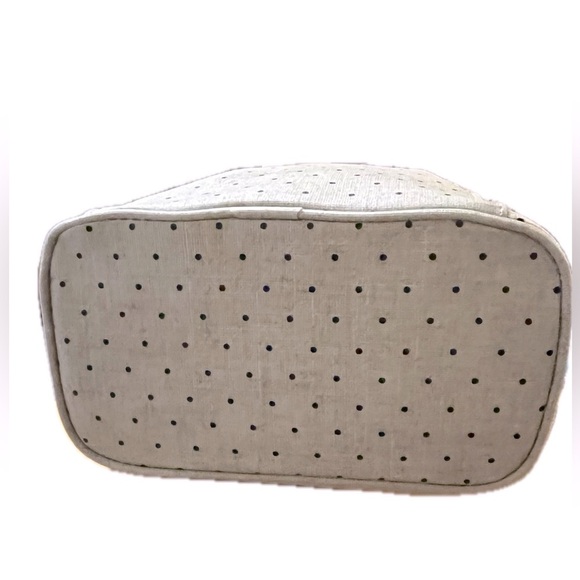 KATE SPADE New York Oatmeal Polka Dot “OUT TO LUNCH" Lunch Bag Cooler, NWOT - Picture 12 of 13